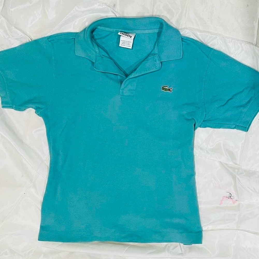 Vintage Lacoste teal polo shirt size 3 (French)= small